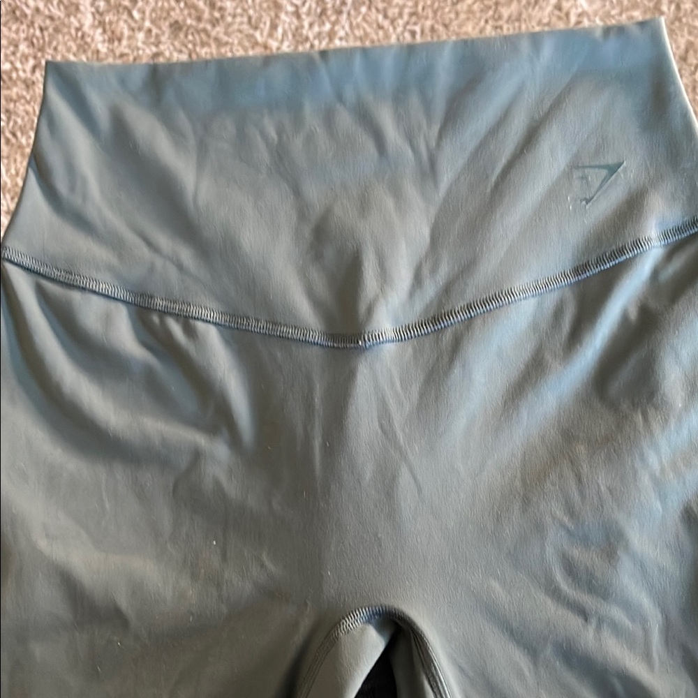 Gymshark High-Waisted Leggings in Forest Green